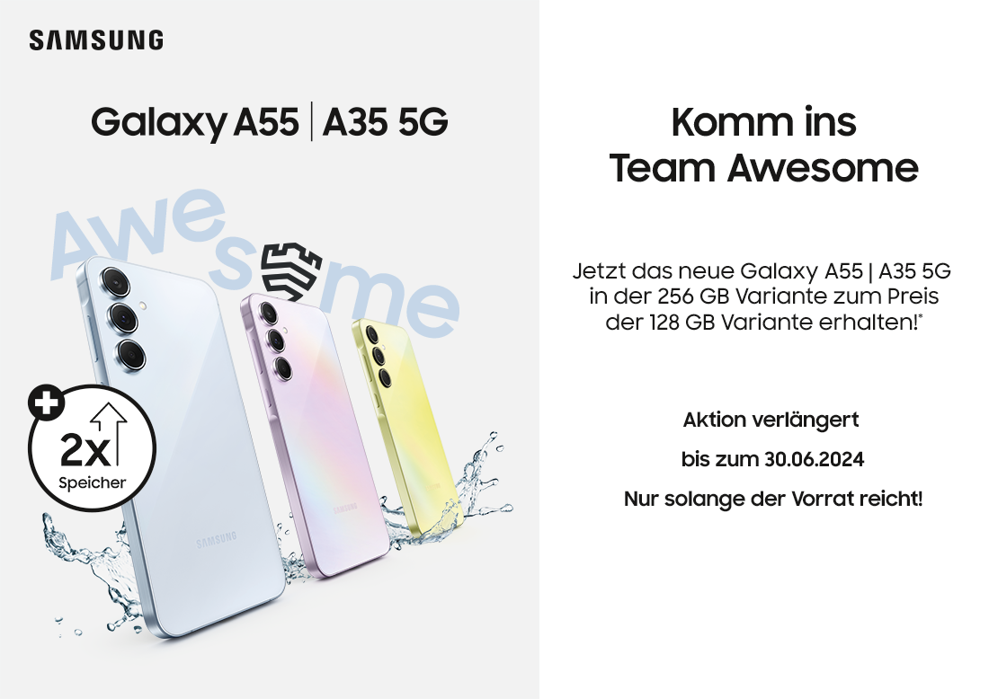 Samsung Galaxy A55 5G ohne Vertrag günstig kaufen | freenet-mobilfunk.de